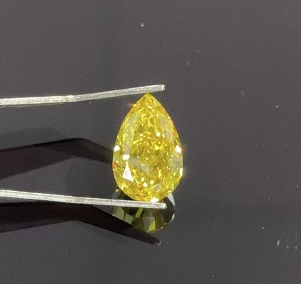 2-3CTS كمثرى سائب مختبر مصنوع من الألماس الأصفر المعتمد من IGI