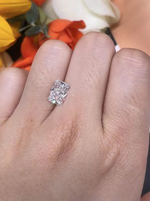 ZKZ Diamonds Carbon Lab نمت قطع مشعة الماس فضفاض