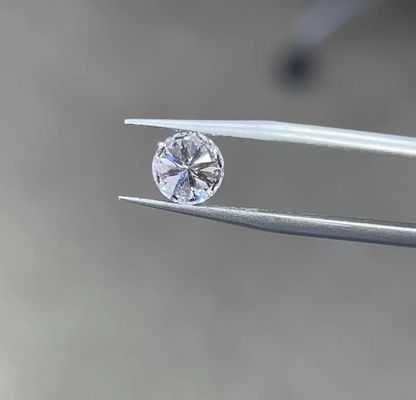 مزروع في المختبر غير ملون الماس الأبيض المستدير اللامع 2ct مصنوع في الصين