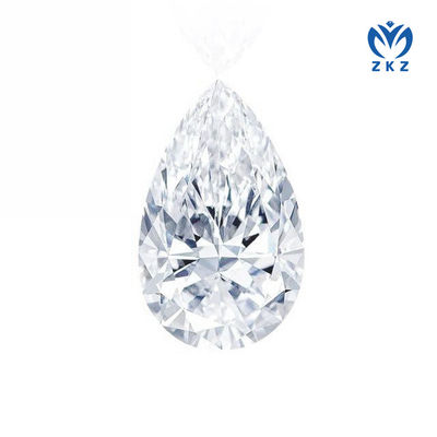 3.4ct D VS الجودة لا Bowtie بير قطع مختبر خلق CVD الماس الأبيض