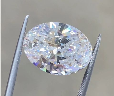 الماس البيضاوي المختبر المخلوق 1CT CVD D VVS1 الماس الفضفاض للزينة
